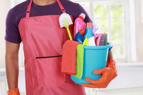 Deep cleaning a Croydon home kitchen with detailed attention to surfaces
