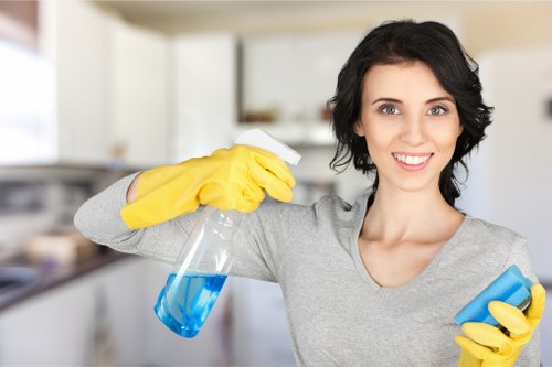 Local carpet cleaning service treating a stained hallway carpet in Croydon