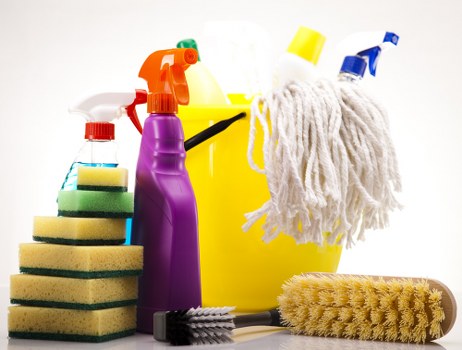 Local carpet cleaner treating a hallway carpet in Croydon